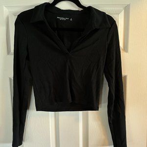 Never worn ABERCROMBIE long sleeve polo shirt